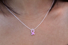 Load image into Gallery viewer, PINK RIBBON NECKLACES
